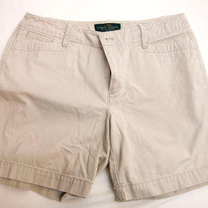 Womens Ralph Lauren Khaki Shorts Size 8P -8 petite